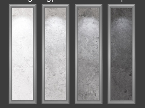  阁楼风格装饰灰泥，单层款3d模型 