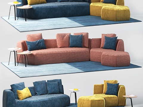  Bonaldo, Panorama沙发3d模型 