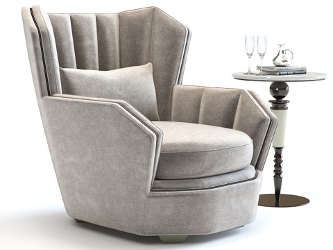  海明威扶手椅3d模型 