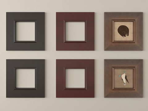 中古风 相框 画框 镜框su模型