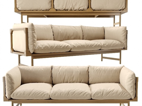  加尔斯纳斯-布莱克沙发3d模型 