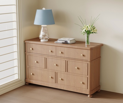  中古风边柜 餐边柜su模型 