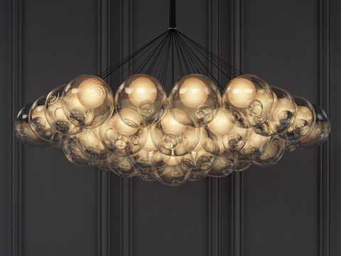  Bocci 37灯泡簇吊灯3d模型 