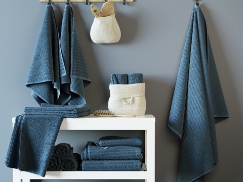  沃恩（VÅGSJÖN）浴巾3d模型3d模型 