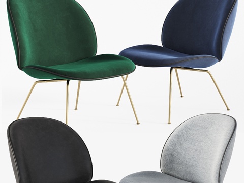  甲虫休闲椅 Gubi3d模型 