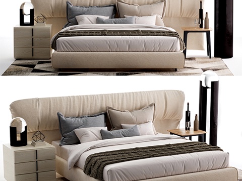  Softwing Flou床013d模型 