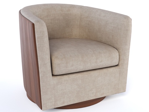  路德旋转椅3d模型 