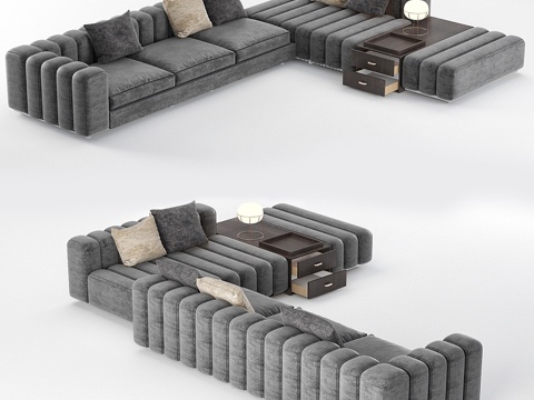  弗里曼转角沙发系统3d模型 