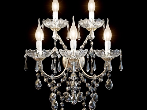  BRA DUE EFFE MARIA TERESA 五灯吊灯3d模型 