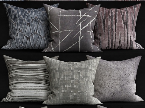  装饰靠枕3d模型 