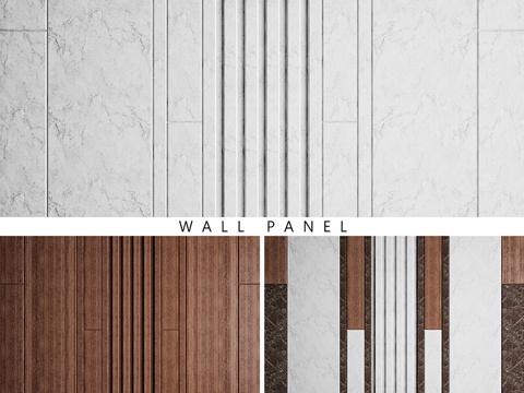  墙板 83d模型 