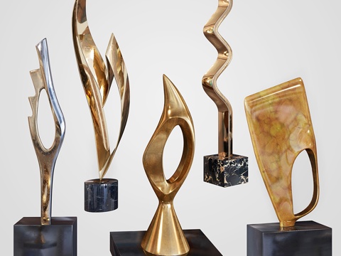  约瑟夫·阿尔弗雷德·布尔利尼雕塑套装3d模型 