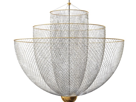  Moooi 网状几何吊灯3d模型 