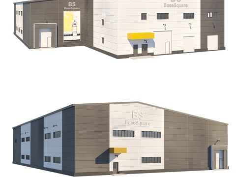  工业建筑3d模型 