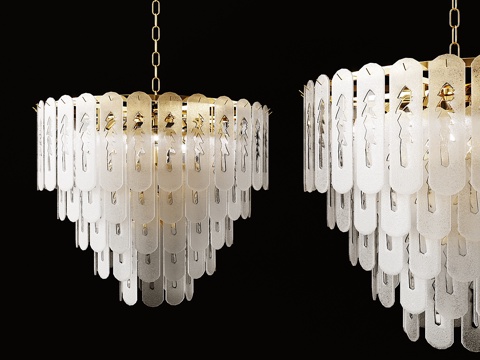  riiveria枝形吊灯3d模型 