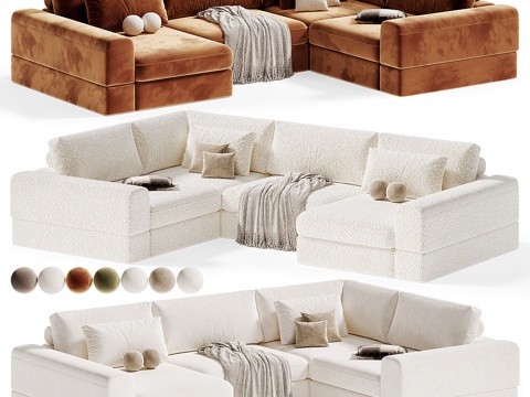  现代沙发3d模型 