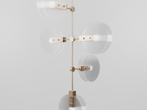  罗斯·加达姆设计的星云吊灯3d模型 