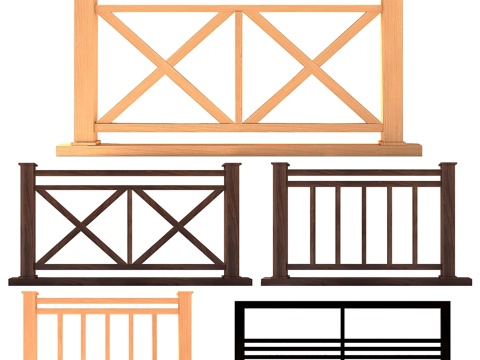  围栏套装023d模型 