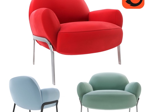  Bernhardt Kashan扶手椅3d模型 