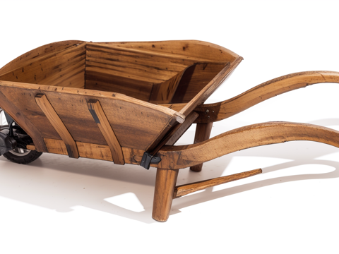 独轮车工地推车su模型