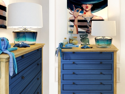  牧场风梳妆柜 Goosli3d模型 