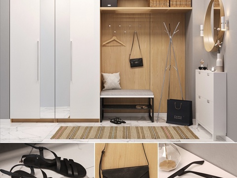  玄关家具_13d模型 