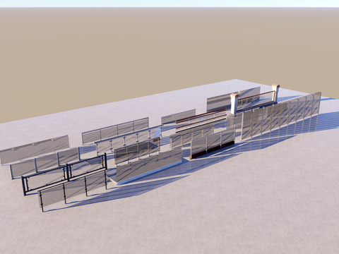 玻璃栏杆扶手su模型