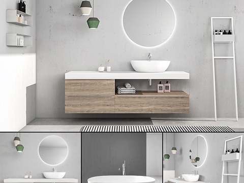  浴室家具套装 Arcom e.Ly 43d模型 