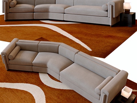  霍华德组合沙发3d模型 