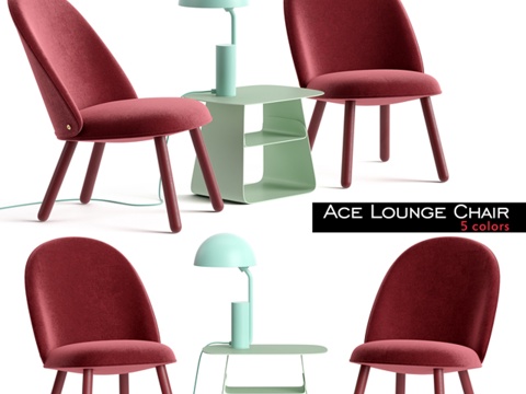  Ace休闲椅与Cap台灯3d模型 