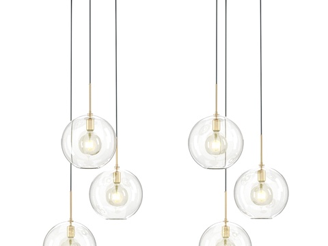  Tango 3灯吊灯 112633 Eichholtz3d模型 