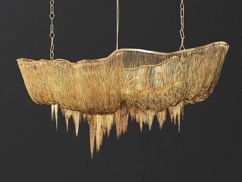  Terzani Atlantis 金色枝形吊灯3d模型 