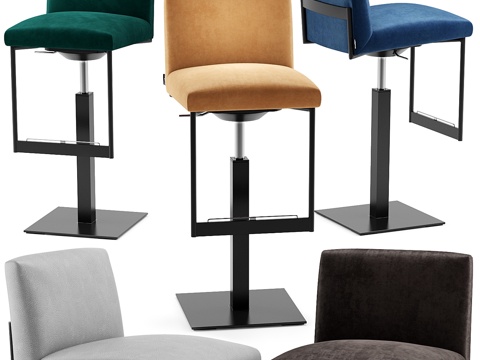  Gala吧椅cs1870 - Calligaris3d模型 