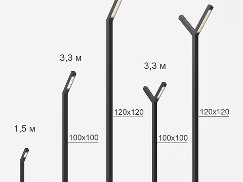  路灯整体组件23d模型 