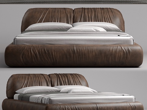  Busnelli PIUMOTTO床3d模型 