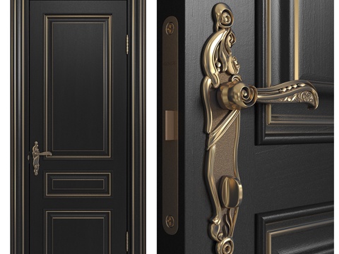  门学院莱昂系列4门套装 # 13d模型 