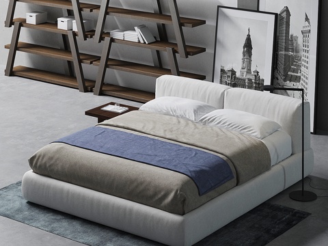  波尔顿床 Poliform3d模型 