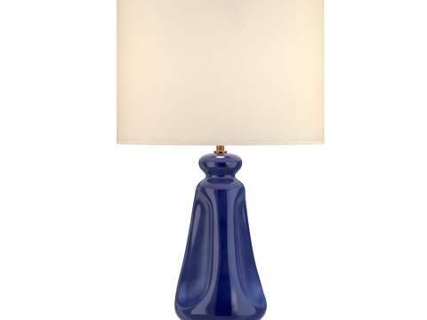  休闲卡皮拉青瓷蓝台灯3d模型 