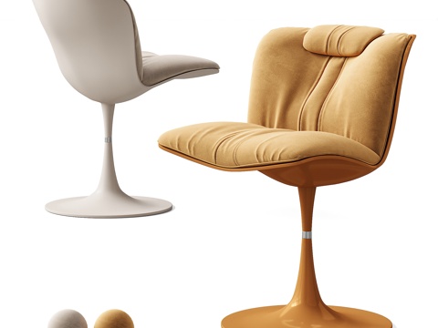 BAXTER现代单椅 休闲椅 鸭舌椅 餐椅su模型