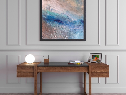  Riva Elle Ecrit办公套装3d模型3d模型 