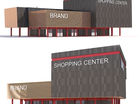  购物中心013d模型 