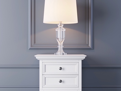  丹通台灯TCY0031与梳妆台3d模型 