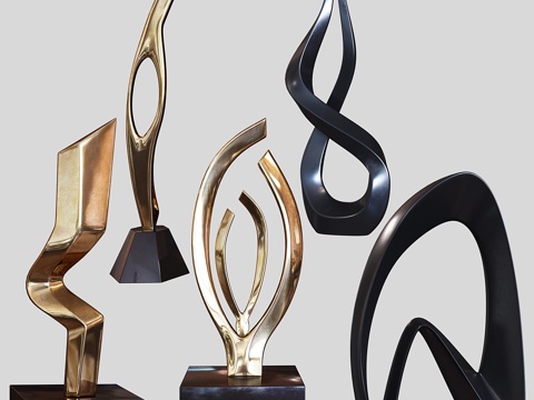  布尔利尼与卡根雕塑组3d模型 