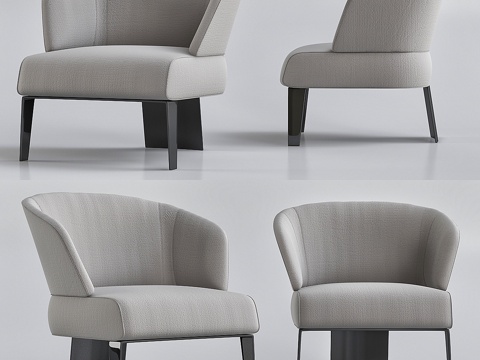  Minotti扶手椅3d模型 