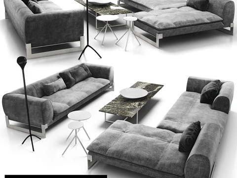  巴克斯特维克多沙发_d13d模型 