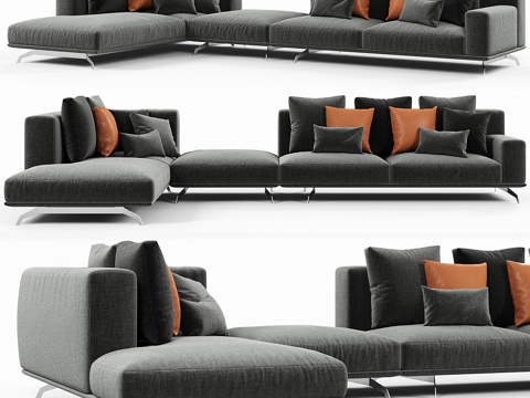  迪特雷意大利道尔顿沙发3d模型 