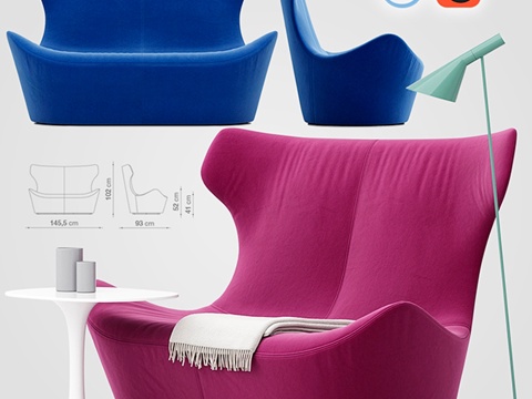  爱·帕皮利奥沙发3d模型 