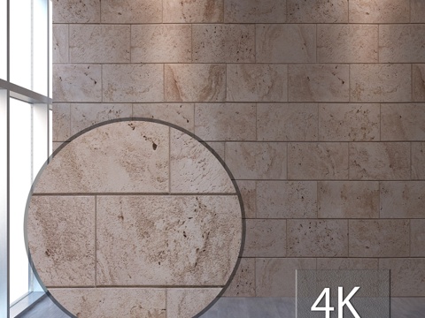  石灰华4553d模型 