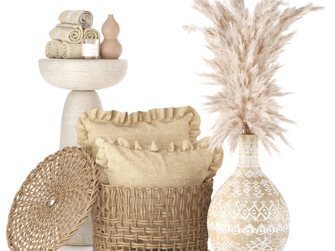  生态装饰套装3d模型 