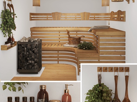  浴室套装3d模型 